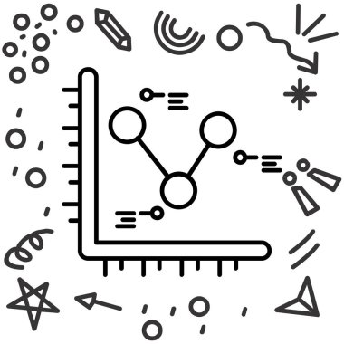 veri analizi analiz simgesi ana hat biçiminde