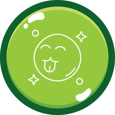 kawaii sevimli mutlu yüz konuşma kabarcığı çizimi ile