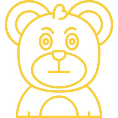 Ayı ağı simgesi. Vektör illüstrasyonu