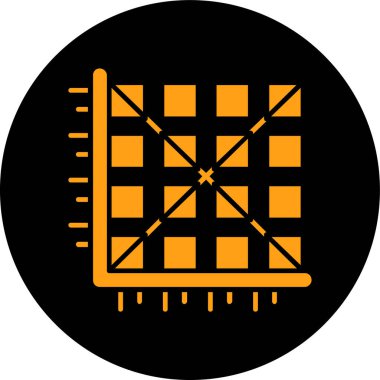 Basit vektör simgesi, davul illüstrasyonu