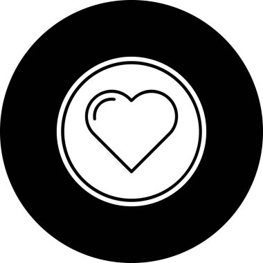 Aşk simgesinin vektör illüstrasyonu