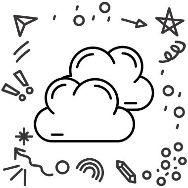 hava simgesi vektör illüstrasyonu