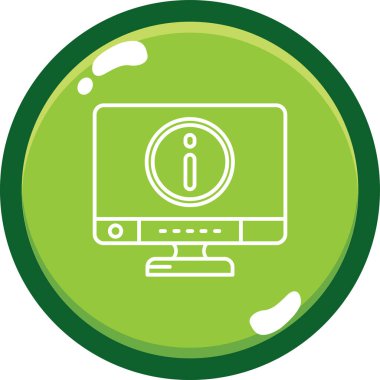 Bilgisayar vektör simgesi modern basit vektör illüstrasyonu