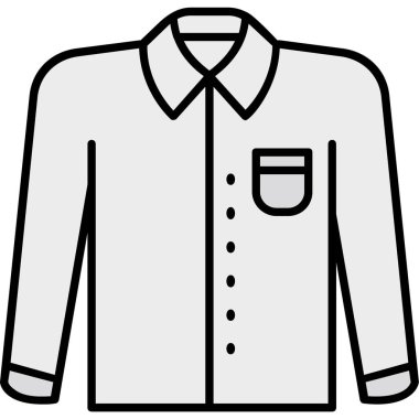 Gömlek. Web simgesi basit illüstrasyon