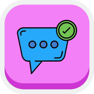 Projeniz için vektör sohbet simgesi