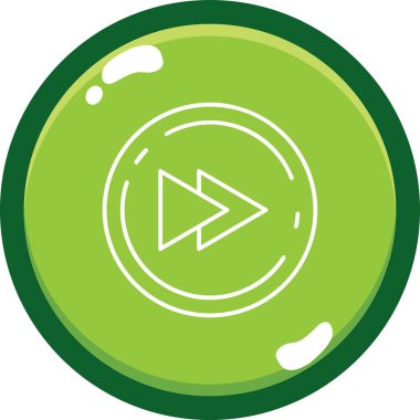 çalma düğmesi simgesi, vektör illüstrasyonu