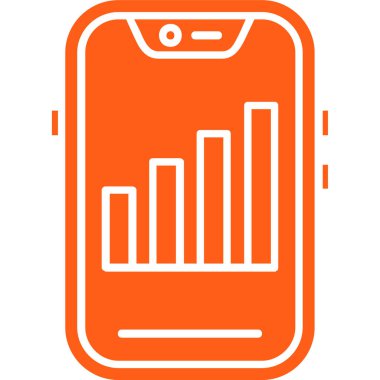 Cep telefonu. Web simgesi basit illüstrasyon