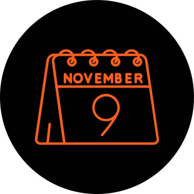 Takvim simgesinin vektör illüstrasyonu