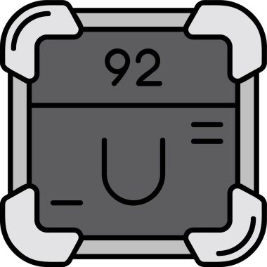 Basit ve minimalist vektör kalın vektör simgesi