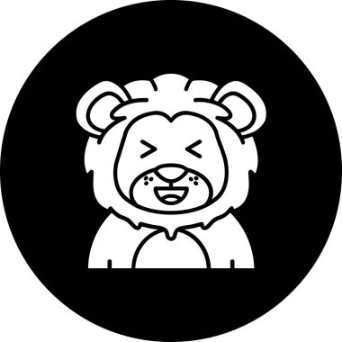 Kızgın ayı ikonu. Web için kızgın ayı vektör simgesinin basit gösterimi