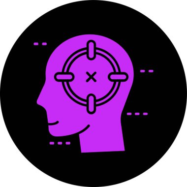 Beyin. Web simgesi basit tasarım