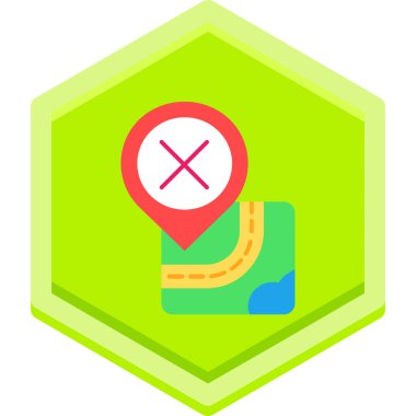 Düz biçimli harita işaretleyici konumu simgesi