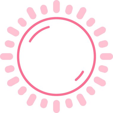 Güneş Simgesi Vektör illüstrasyonu