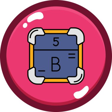 b b simgesinin vektör illüstrasyonu