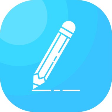 kalem vektörü simgesi modern basit tasarım çizimi