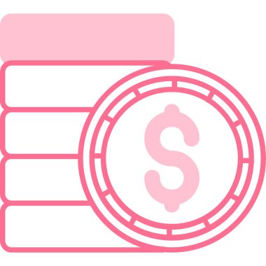 Para için. Web simgesi basit illüstrasyon