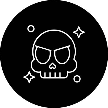 Kafatası simge vektör çizim