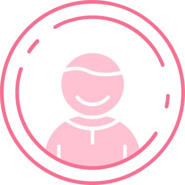 Avatar man simgesi vektör illüstrasyonu