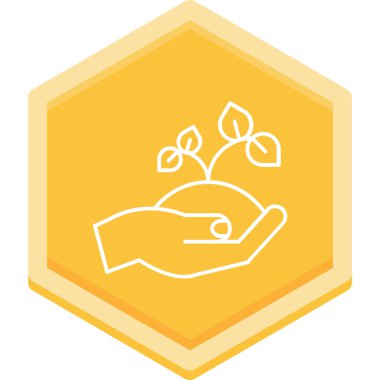 Bitki. Web simgesi basit illüstrasyon