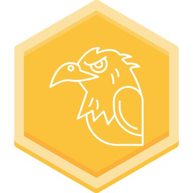 kuş vektör simgesi modern çizgi film çizimi ağ, tasarım, mobil