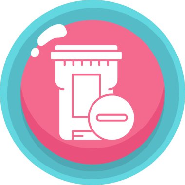 Modern b 'nin vektör illüstrasyonu hapların ikonundan yoksun