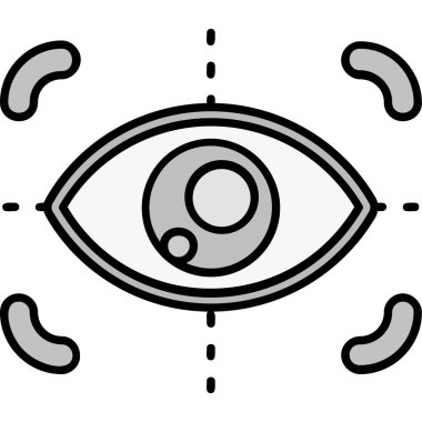 Göz simgesini, anahat stili