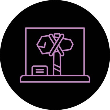 vektör bilgisayar web düz simgesi