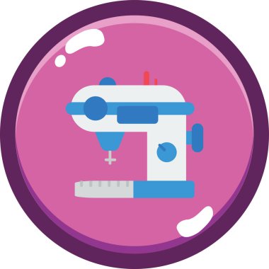 Çizgi film gibi düz vektör çizimi dikilüyor