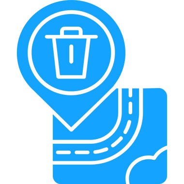 Çöp. Web simgesi basit illüstrasyon