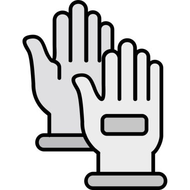 Eldiven vektör simgesi ile el