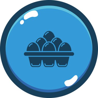 Yumurta. Web simgesi basit illüstrasyon