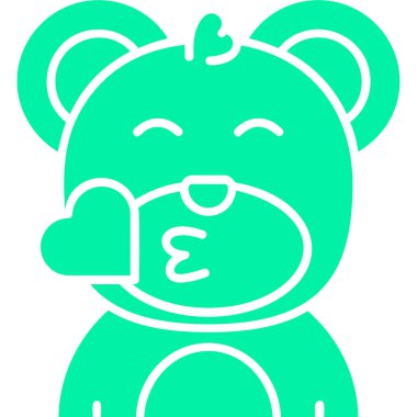 hayvan ayı memelisi simgesi - taslak biçiminde