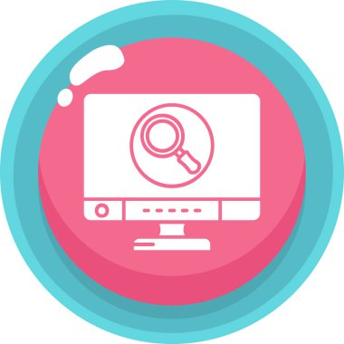 bilgisayar vektör simgesi modern basit illüstrasyon