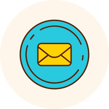 Posta simgesinin vektör illüstrasyonu