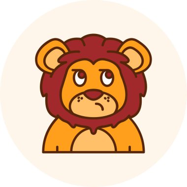 Aslan suratlı çizgi film