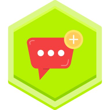 Sohbet mesajı vektör illüstrasyonu