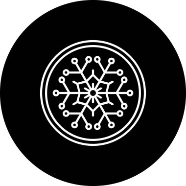 Siyah beyaz bir Noel ağacının vektör çizimi