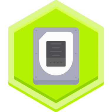 Düz biçimli bilgisayar donanım simgesi