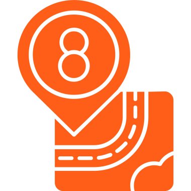 Harita rota simgesi tam biçimli