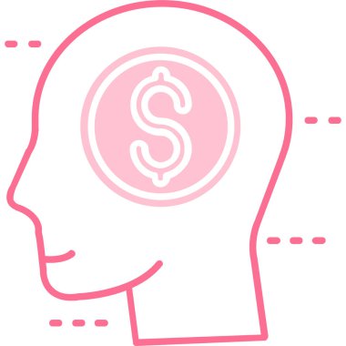 Dolar. Web simgesi basit illüstrasyon