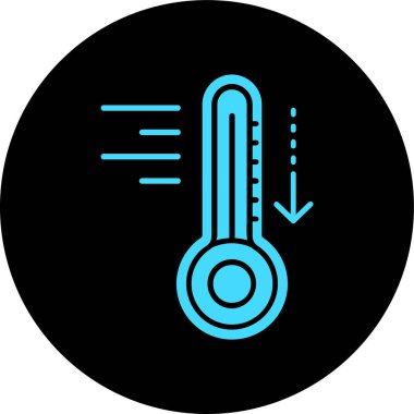 termometre simgesi vektör illüstrasyonu