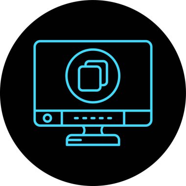 vektör dizüstü simgesi, basit vektör illüstrasyonu