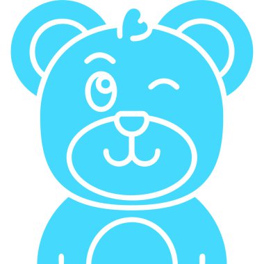 Ayı simgesi, vektör illüstrasyonu