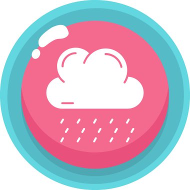 Hava durumu. Web simgesi basit illüstrasyon