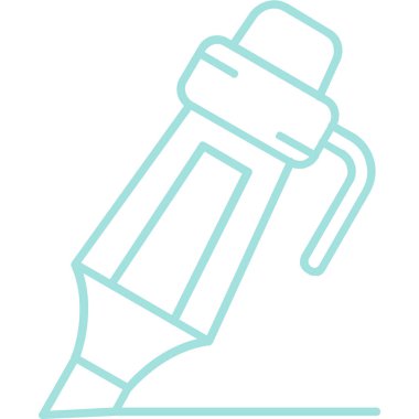 Kalem. Web simgesi basit illüstrasyon