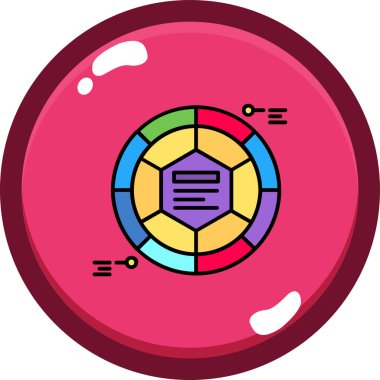 Kumarhane yonga simgesi, basit vektör illüstrasyonu