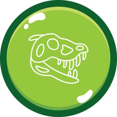 Düz stil dinozor ikonu