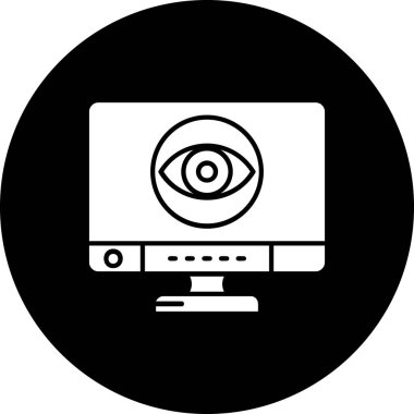 Göz simgesinin vektör illüstrasyonu