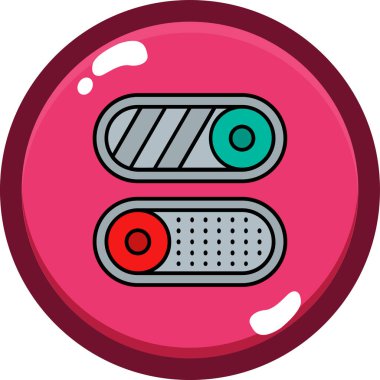 Tek bir simgenin vektör illüstrasyonu