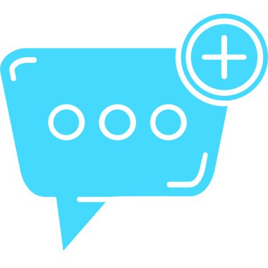 Sohbet ikonu. vektör illüstrasyonu